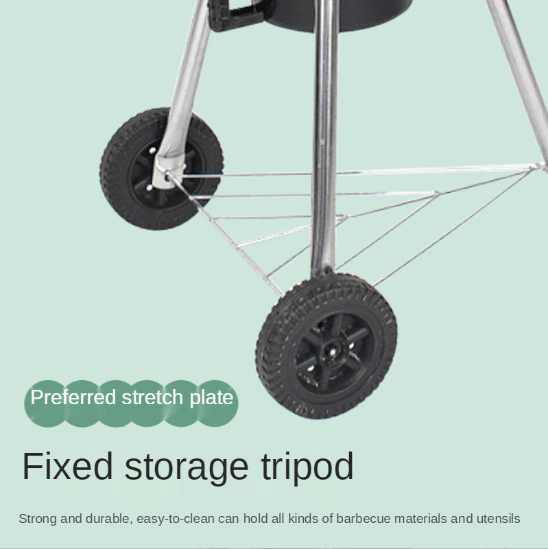 Home Outdoor BBQ Grill Portable Grill 3.5 Inch Charcoal Grill Heat Resistant Pressure Resistant Grill