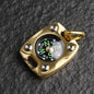 Outdoor Portable Brass Mini Luminous Compass