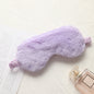 Rabbit fur blackout sleep eye mask