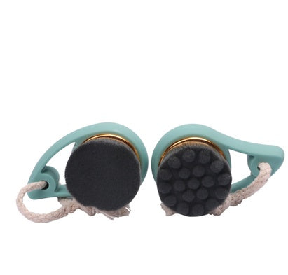 Manual bamboo charcoal comma facial cleansing brush