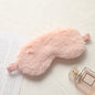 Rabbit fur blackout sleep eye mask