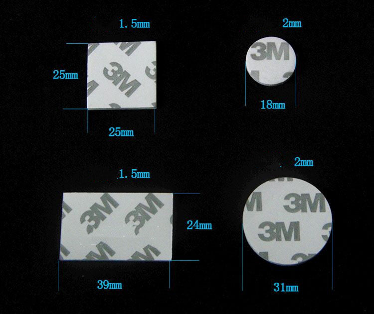 3M Double-sided Adhesive Thickening Adhesive Sticker Round Adhesive Universal Adhesive