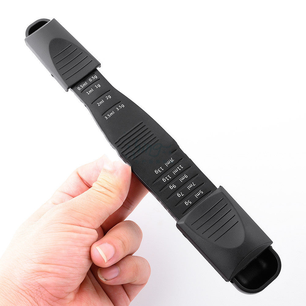 Double Ends Adjustable Measuring Spoon Gram Milliliter Teaspoon Kitchen Baking