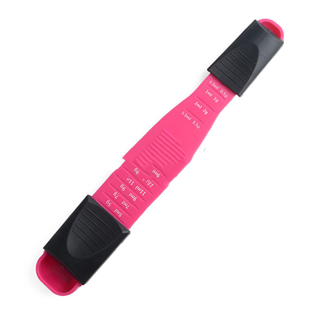 Double Ends Adjustable Measuring Spoon Gram Milliliter Teaspoon Kitchen Baking