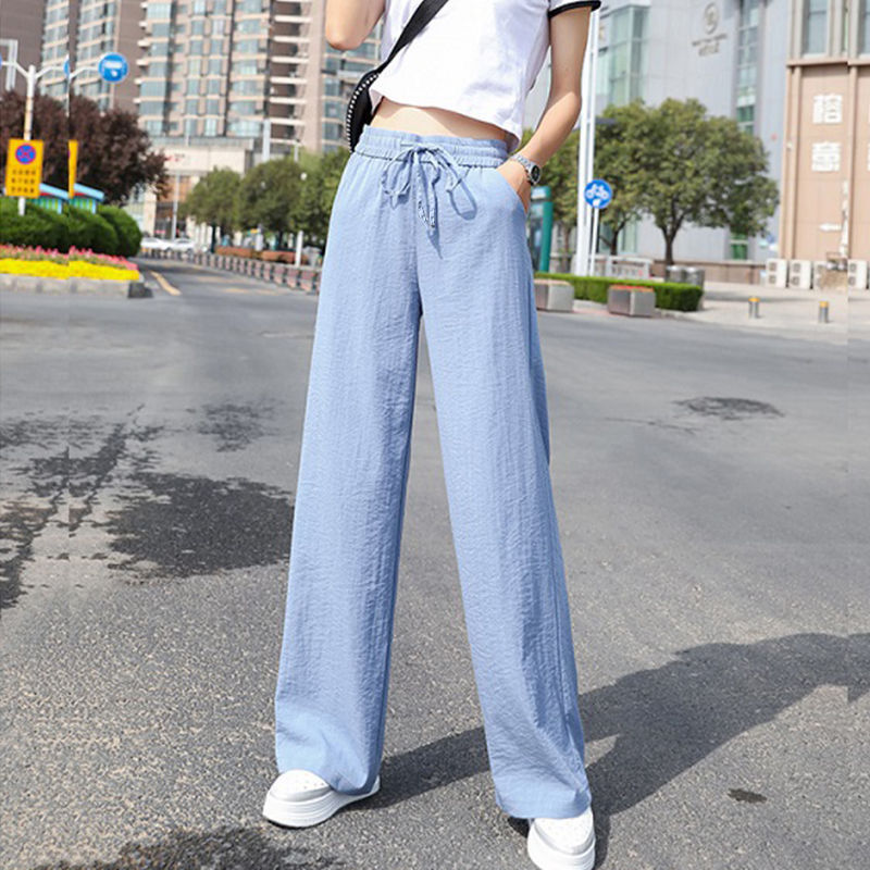 Wide Leg Pants Summer Pants Casual Straight Leg Trousers
