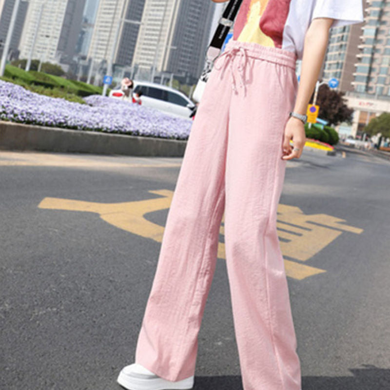 Wide Leg Pants Summer Pants Casual Straight Leg Trousers