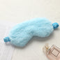 Rabbit fur blackout sleep eye mask