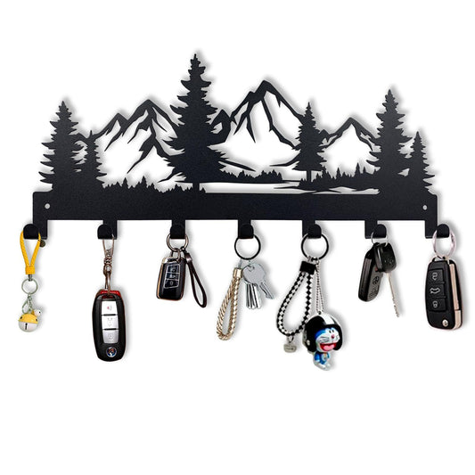 Key Rack Wall Mounted Storage Rack Metal Decorative Hook