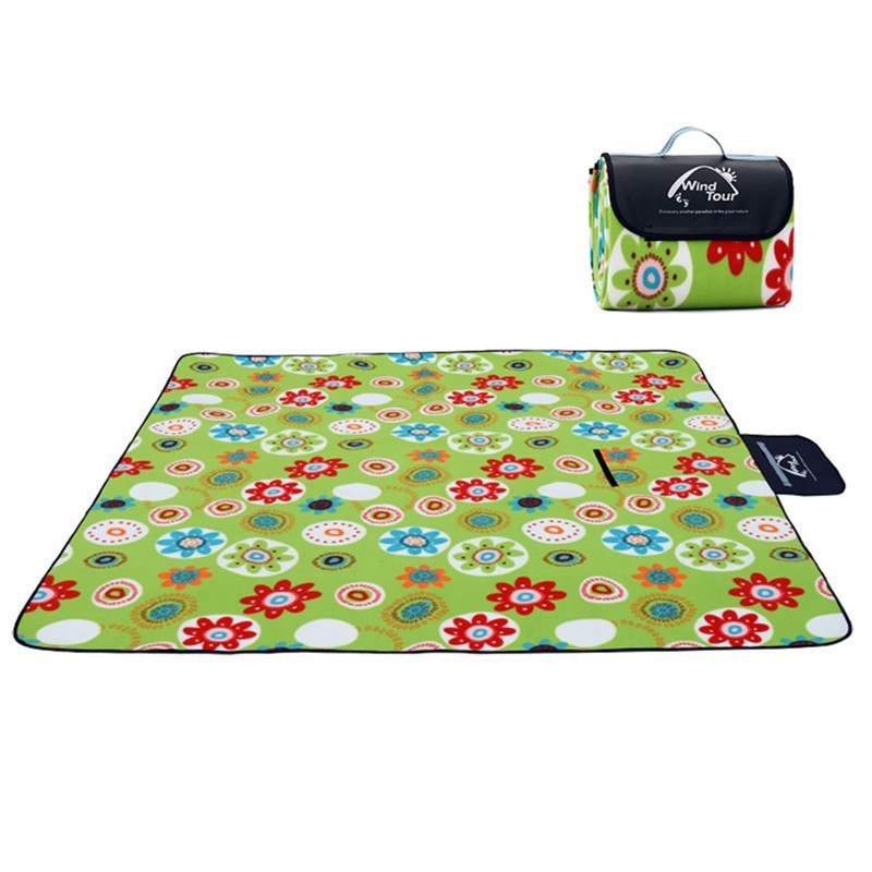 Outdoor Picnic Mat Camping Baby Climb Plaid Blanket Beach Waterproof Moistureproof Picnic Blanket Baby Mat Camping Mat from