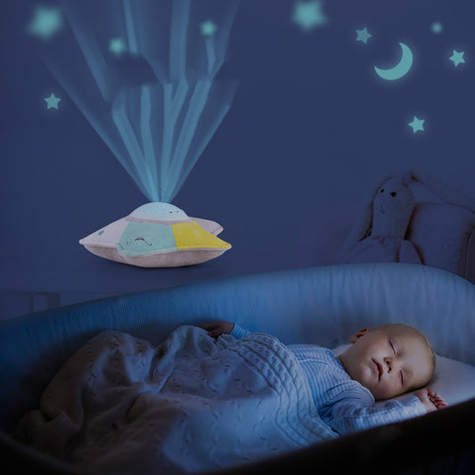 Starfish LED Rotating Star Projector Lighting Moon Starry Sky Children Baby Night Sleep Light Battery Emergency Projection Lamp