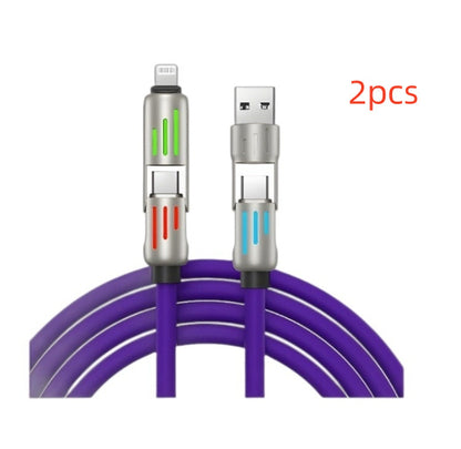 240W Data Cable Fast Charging Two-to-two Charging Cable