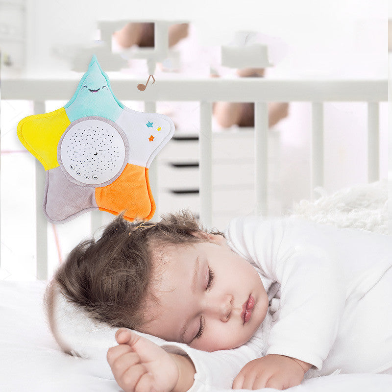 Starfish LED Rotating Star Projector Lighting Moon Starry Sky Children Baby Night Sleep Light Battery Emergency Projection Lamp