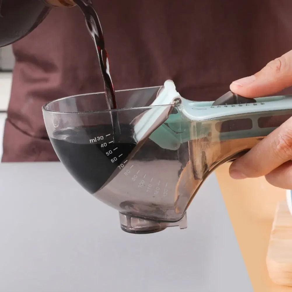 Plastic Adjustable With Scale Measuring Spoon