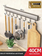 Factory Supply Kitchen Hook Rack Punch-free Wall-mounted Rack Aerospace Aluminum