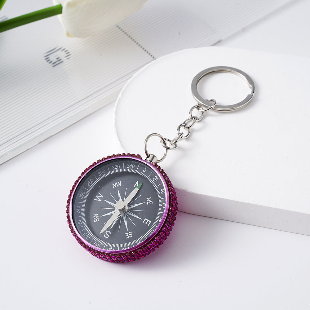 Diamond G44-2 Outdoor Mini Aluminum Alloy Compass Key Chain