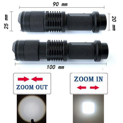 Z90S 2000 Lumen Mini Led Flashlight Torch Lamp Q5 LED