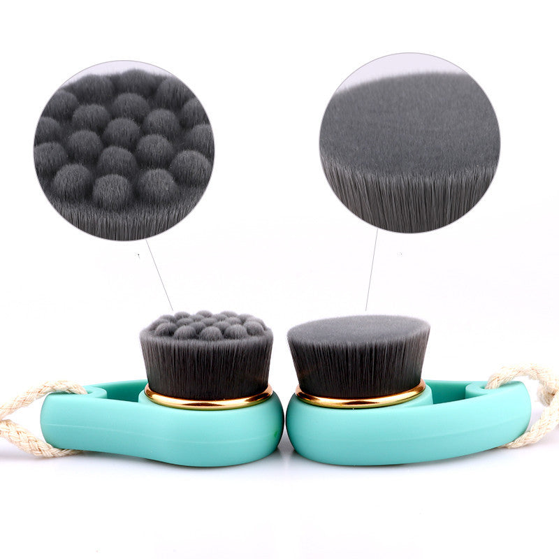 Manual bamboo charcoal comma facial cleansing brush
