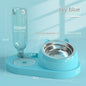 Cat Bowl Double Bowl Automatic Drinking Water Rice Basin