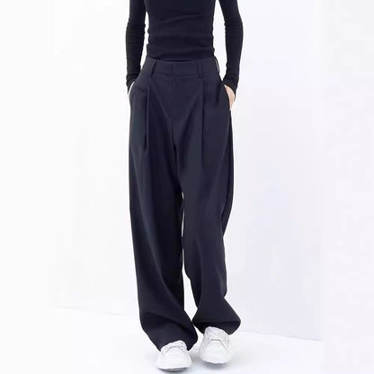 Design Drape Wide-leg Casual Pants Straight-leg Pants