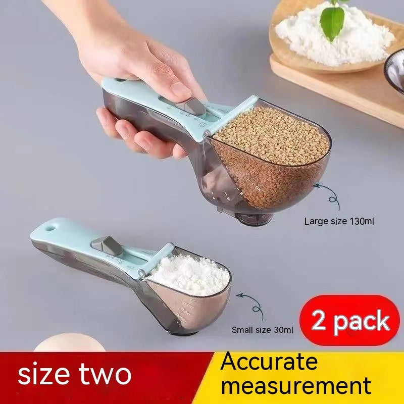 Plastic Adjustable With Scale Measuring Spoon
