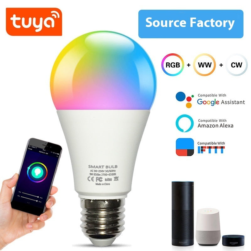 Graffiti WiFi Smart Bulb Light RGBCW Five-way Dimmable