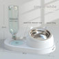 Cat Bowl Double Bowl Automatic Drinking Water Rice Basin