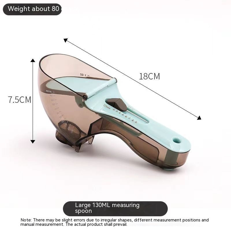 Plastic Adjustable With Scale Measuring Spoon