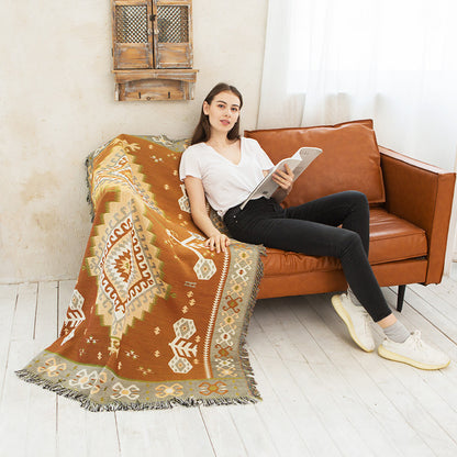 Woven Sofa Cover Sofa Towel Outdoor Camping Picnic Blanket