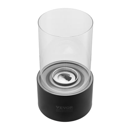 Tabletop Fire Pit 6 Inch Metal Fireplace Indoor Outdoor With Glass