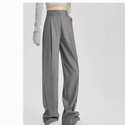 Design Drape Wide-leg Casual Pants Straight-leg Pants