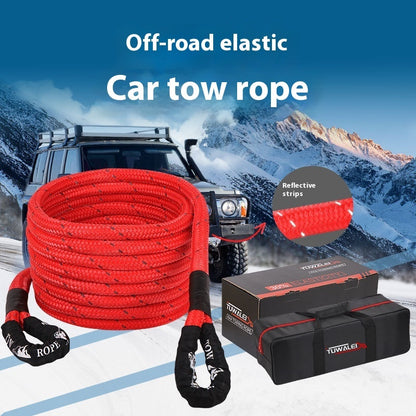 Elastic Car Pulling Rope Soft Shackle Outdoor Emergency Rescue Hand Holding Rope