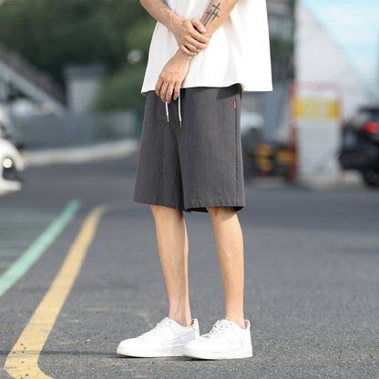 Men's Lightweight Trendy Solid Color Shorts