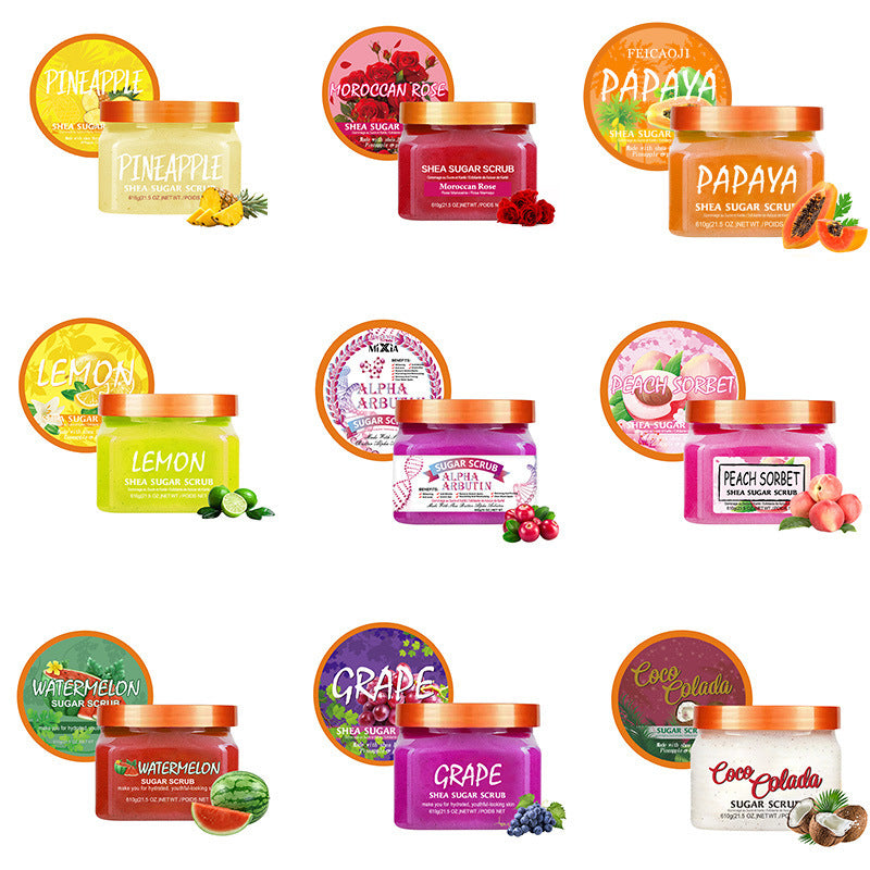 Facial Scrub Arbutin Sugar Salt Exfoliating