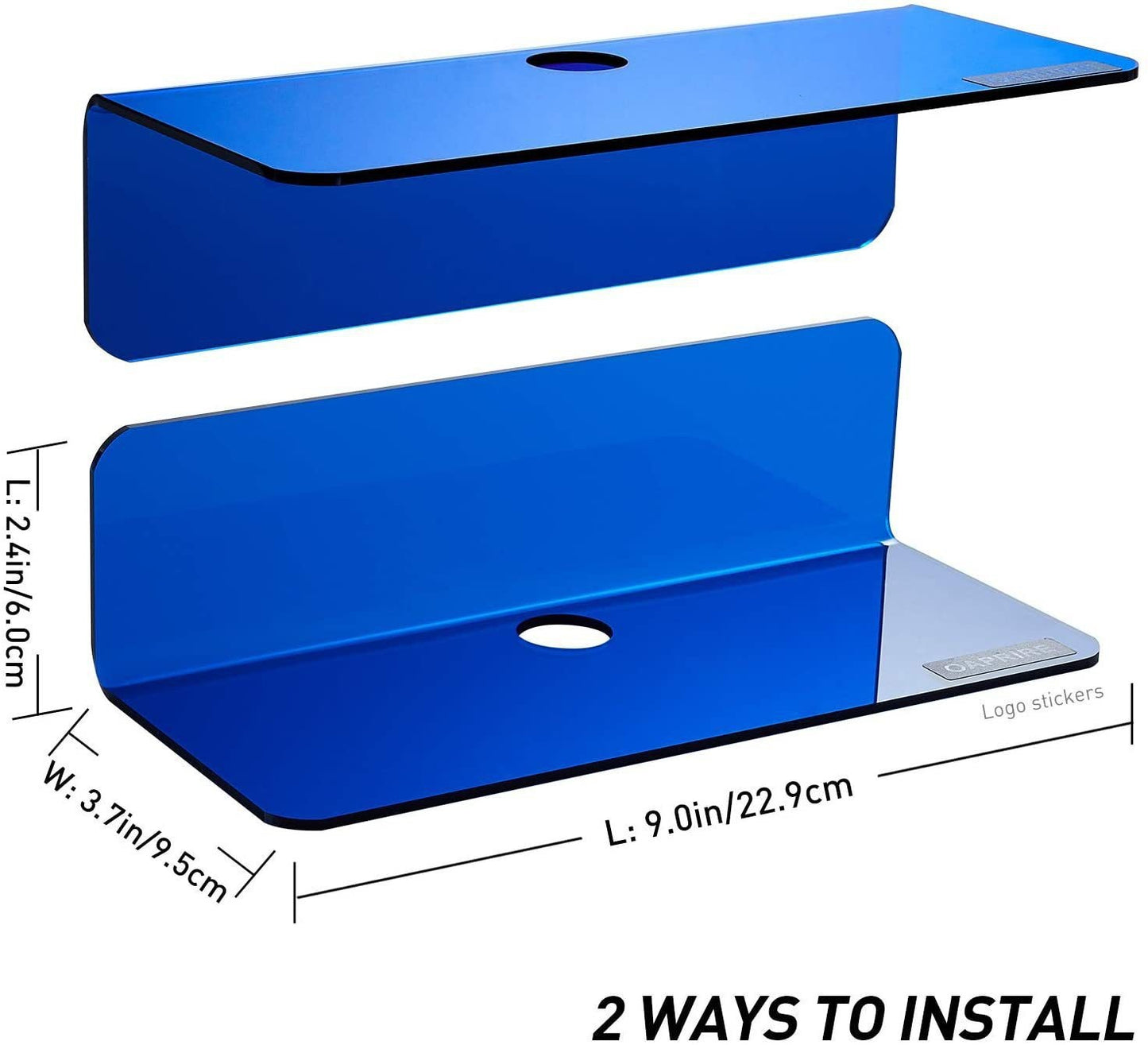 Color Floating Shelf Wall-mounted Rack Punch-free Wall Mounted Storage Rack