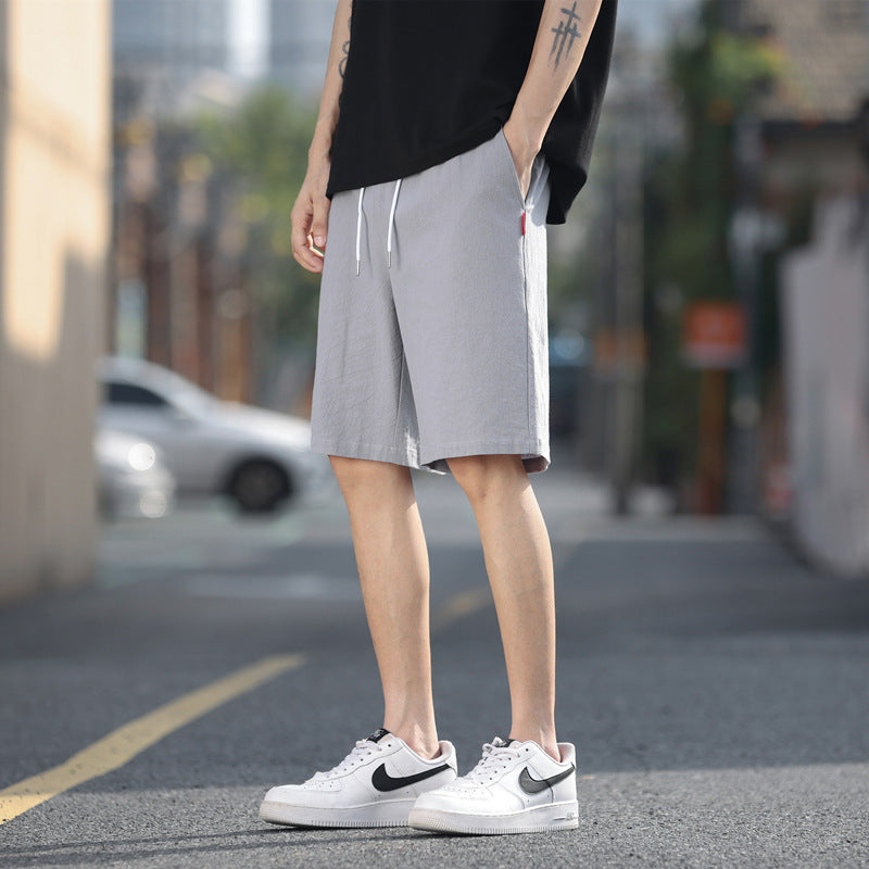 Men's Lightweight Trendy Solid Color Shorts