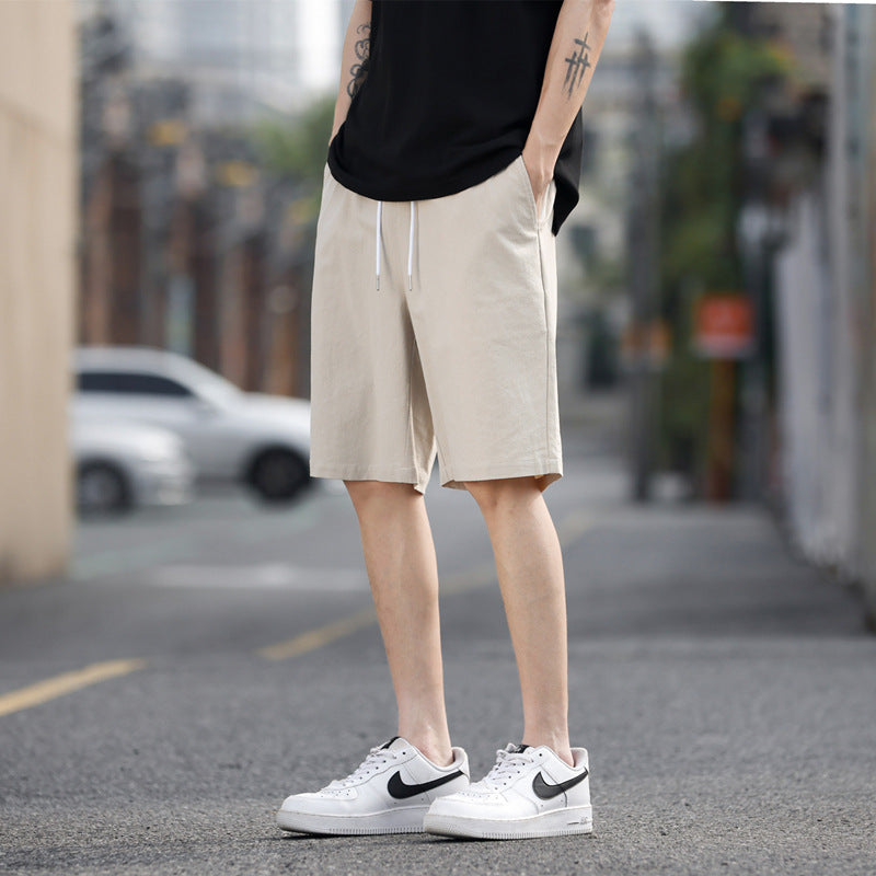 Men's Lightweight Trendy Solid Color Shorts