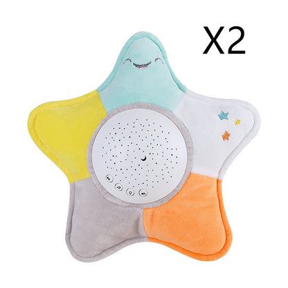 Starfish LED Rotating Star Projector Lighting Moon Starry Sky Children Baby Night Sleep Light Battery Emergency Projection Lamp