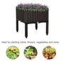 1 Piece Raised Garden Bed With Legs, Self-Watering Planter Box Raised Bed To Grow Flowers, Herbs & Vegetables, Brown