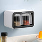 Kitchen Spice Rack Jar Free Perforated Spice Box Wall-Mounted Spice Box Set Household Spice Jar Storage Box