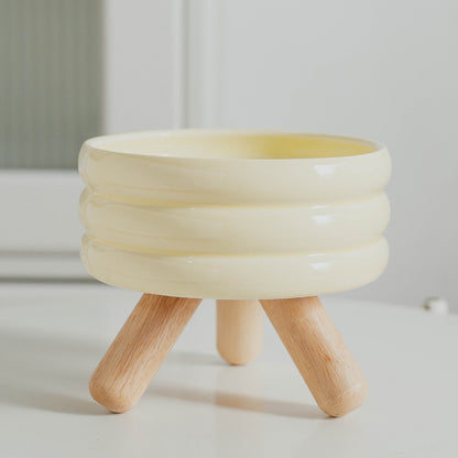 Gulu Bowl Pet Food Bowl Water Bowl Cat Ceramic Color