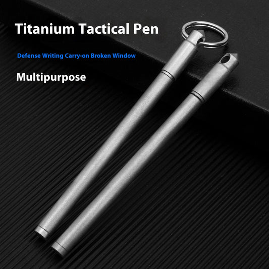 Mini Titanium Alloy EDC Portable Keychain Pen