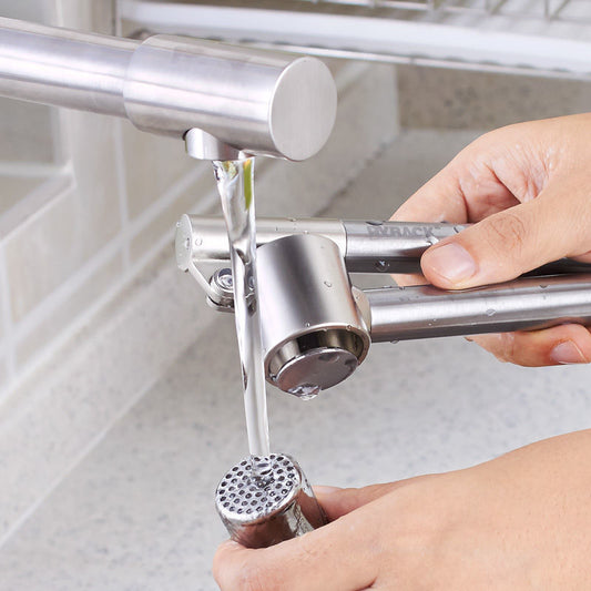Stainless Steel Extended Garlic Press Household