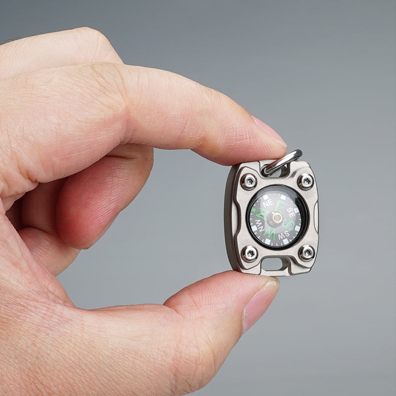 Outdoor Portable Brass Mini Luminous Compass