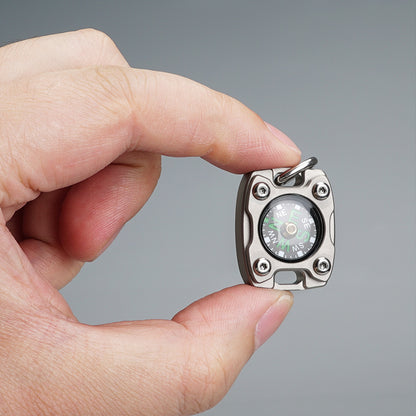 Outdoor Portable Brass Mini Luminous Compass