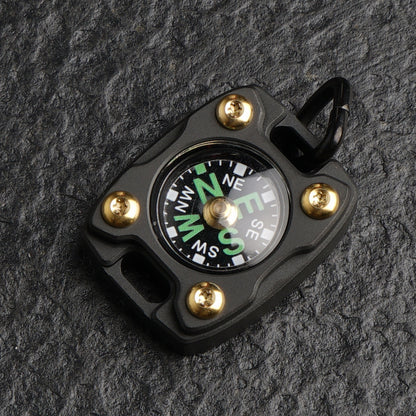 Outdoor Portable Brass Mini Luminous Compass