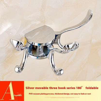 Movable Rotating Wall-mounted Coat Rack Clothes Hook