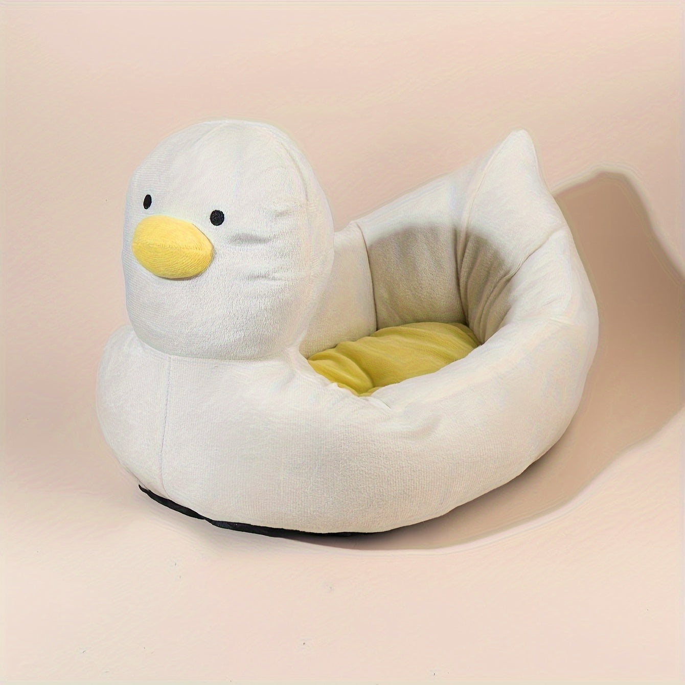 Duck Shape Fluffy Comfortable Pet Bed Sofa Suitable For Small Dogs Soft Polyester Material Unique Pattern Design Four Seasons Comfortable Sleeping Nest For Cats And Puppies