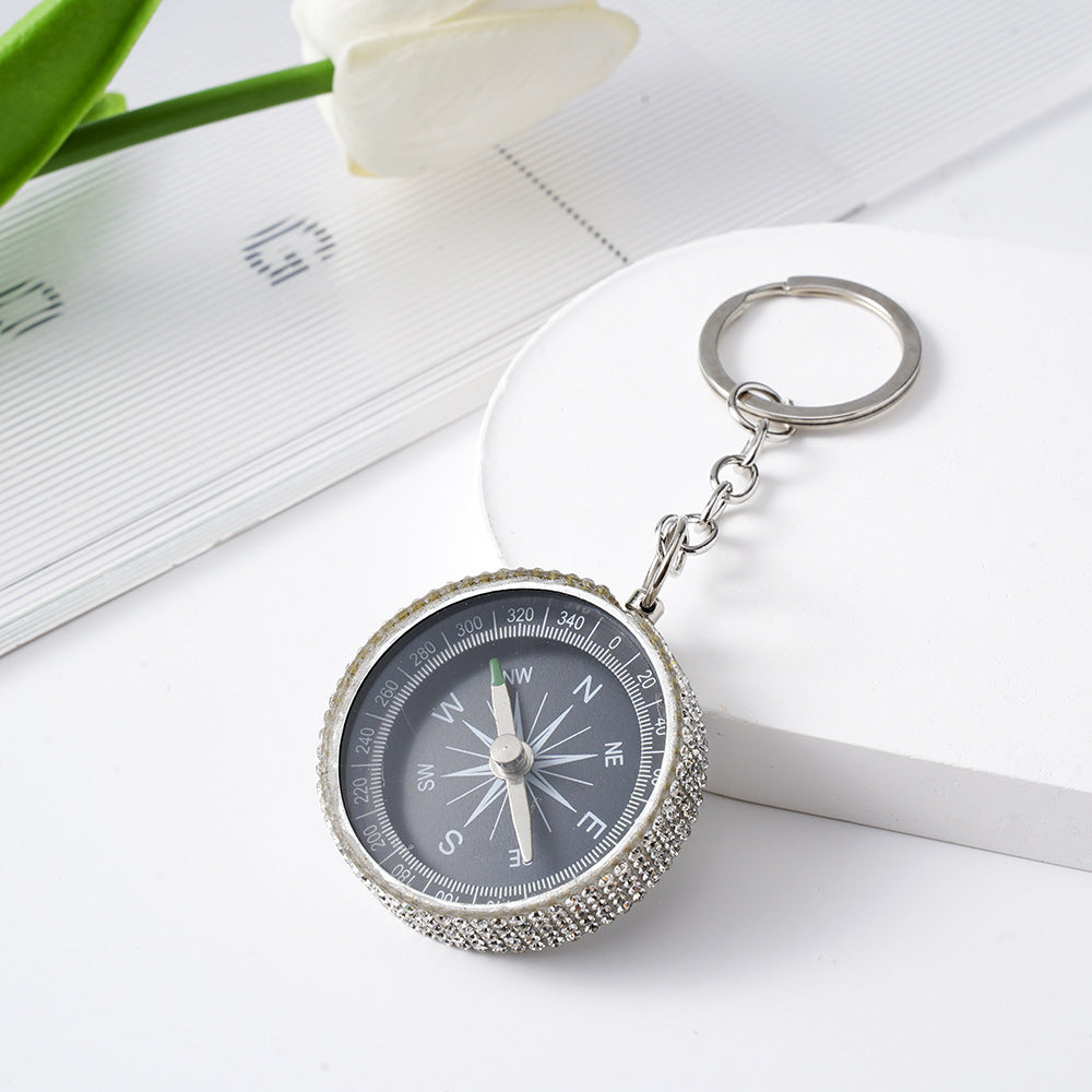 Diamond G44-2 Outdoor Mini Aluminum Alloy Compass Key Chain