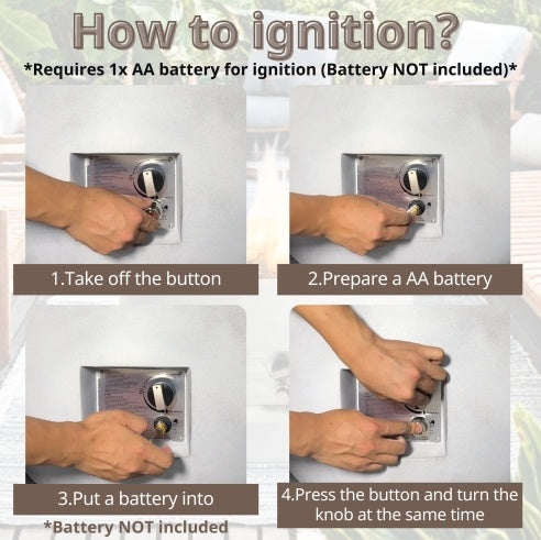 Outdoor Propane Fire Pit Table,Compact Streamlined Modern 24-inch,Round Graphite Base With Waterproof Cover,Free Lava Rocks