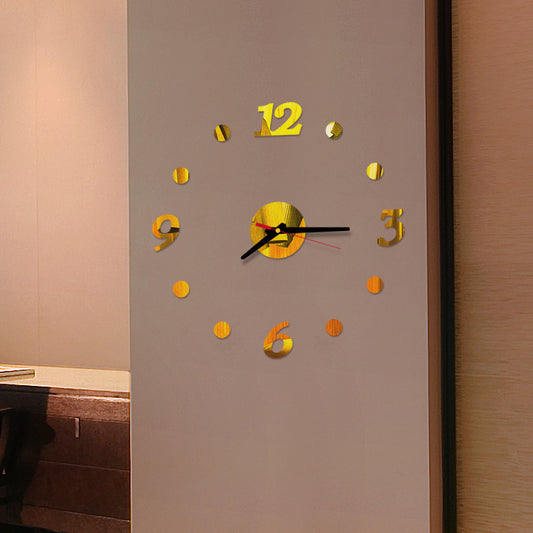 Creative Acrylic Silent Mirror Decorative Wall Clock